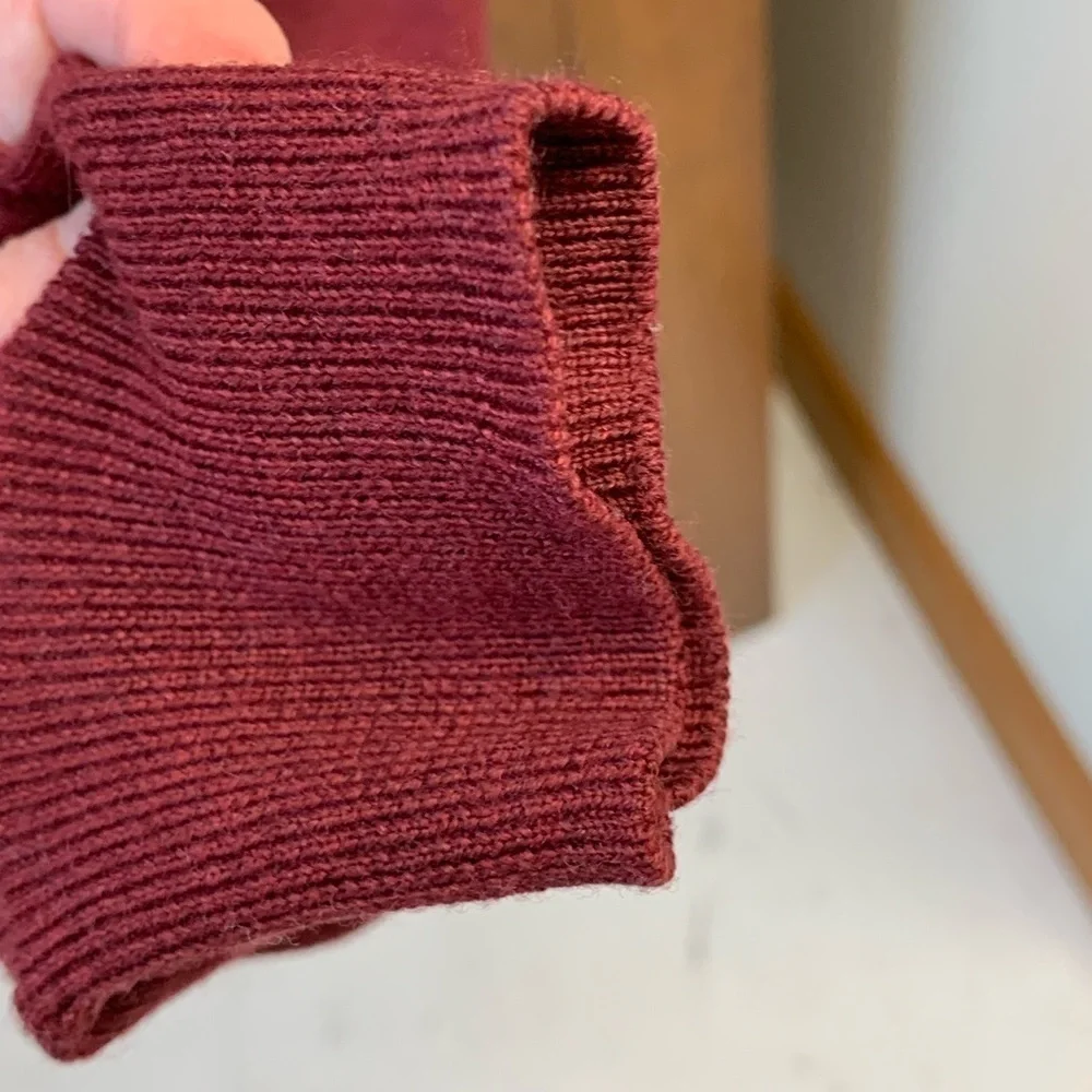 BARKERS New Zealand 💯 merino wool burgundy sweater #eclectic grandpa mens MED